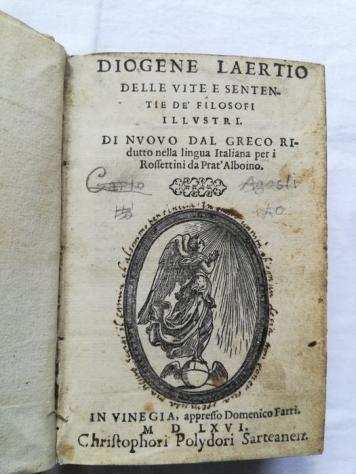 Diogene Laertio - Delle vite e sententie de filosofi illustri - 1566