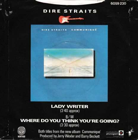 DIRE STRAITS - Lady Writer - 7quot  45 giri 1979 Vertigo