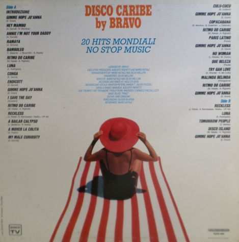 DISCO CARIBE by BRAVO 20 HITS MONDIALI Compilation - LP33 giri