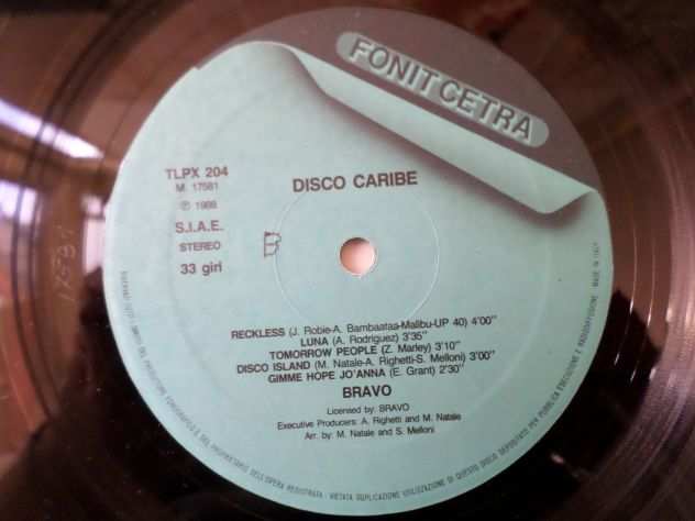 DISCO CARIBE by BRAVO 20 HITS MONDIALI Compilation - LP33 giri