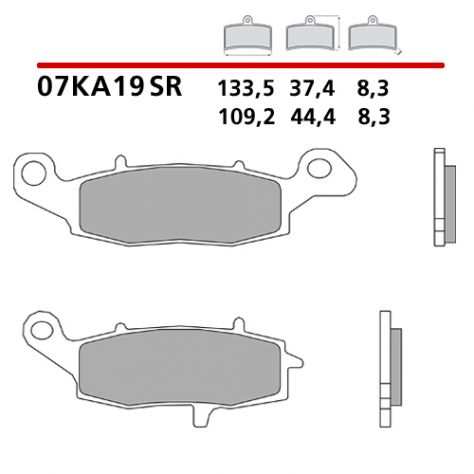 Disco pastiglie per Suzuki Gsf 600 bandit Gsf 650 Gsx 650 F Sbs Ng Ferodo