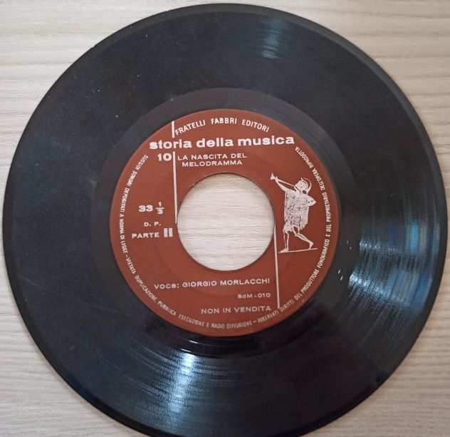 Disco vinile 45 giri, G.M.,Storia della Musica vol. X, la nascita del melodramma