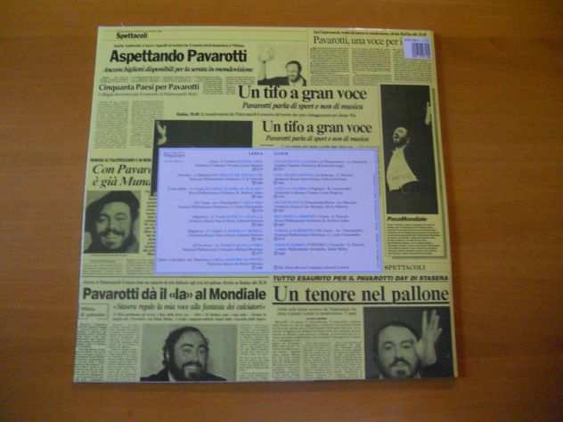 Disco vinile LP di L. Pavarotti.