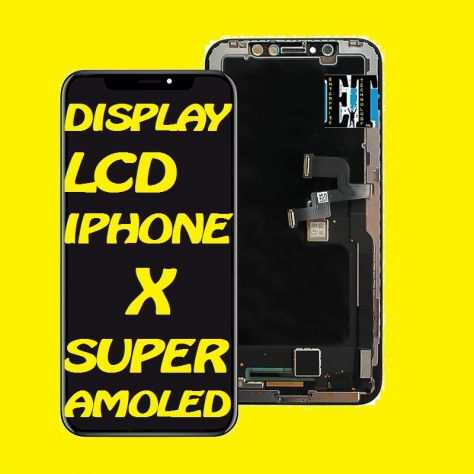 Display LCD Iphone X Super-Amoled compreso di montaggio