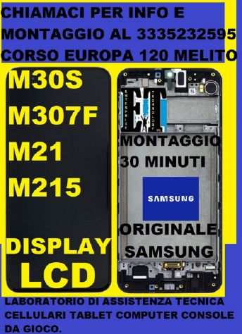 Display LCD M30S-M307F-M21-M215 Originale Samsung compreso montaggio