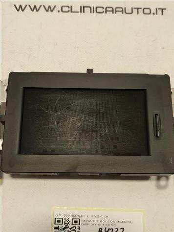 DISPLAY RENAULT Koleos 1deg Serie 259153753R M9R (08)