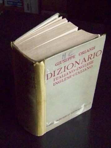 Dizionario Italiano Inglese Giuseppe Orlandi 1942