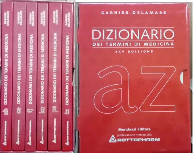Dizionario Medico Garnier Delamare XXV Edizione 6 volumi quotAZquot.