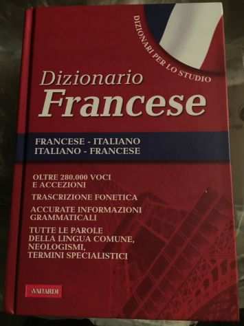 Dizionario vocabolario Francese italiano Avallardi