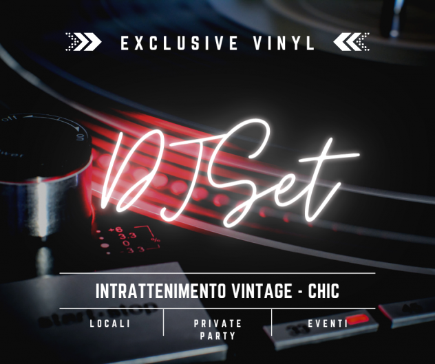 Dj in vinile per serate ed eventi vintage chic