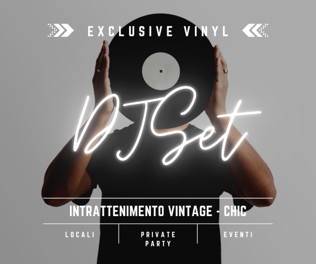 Dj in vinile per serate ed eventi vintage chic