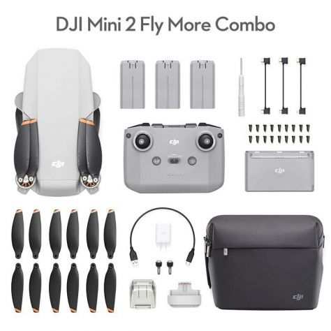DJI Mini 2 Fly More Combo Drone professionale con fotocamera 4K Quadricottero co