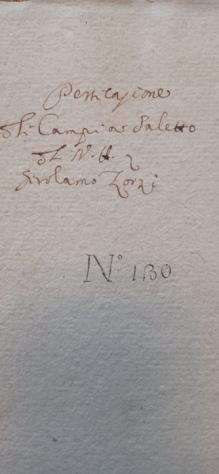 Documento - Geometra Veneziano - Catastico con tavole Saletto di Montagnana Padova. 1649 - 1649
