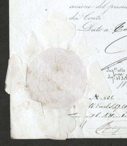 Documento - Regno di Sardegna - Decreto con autografo di Re Vittorio Emanuele II di Savoia - 1860