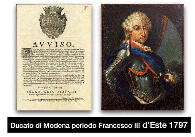 Documento - Vari - Editto dal Ducato di Modena periodo Francesco III dEste - 1767