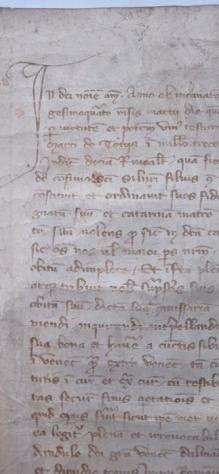 Documento - Venezia Notaio - Compravendita Medievale - 1344