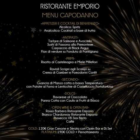 Domenica 31 Dicembre - Capodanno Grand Hotel Emporio - Rondissone (TO)