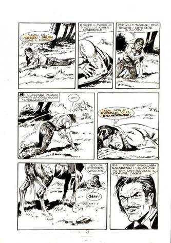 Donatelli, Franco - 1 Original page - Zagor 253 - quotLa rivolta dei Mohawkquot - 1986