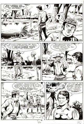 Donatelli, Franco - 4 Original page - Zagor 147 - quotLa minaccia verdequot - 1977