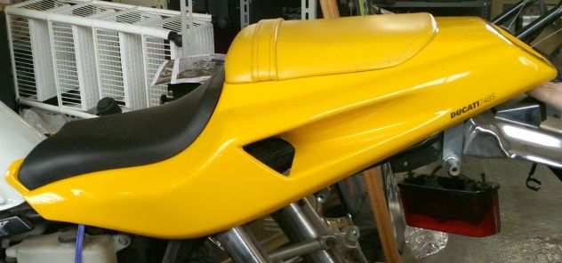 Ducati 748 S codone giallo con sella in tinta, tutto usato originale