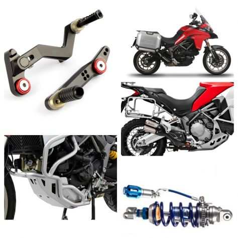 Ducati Multistrada 950 s accessori barre motore plexi touring leve freni