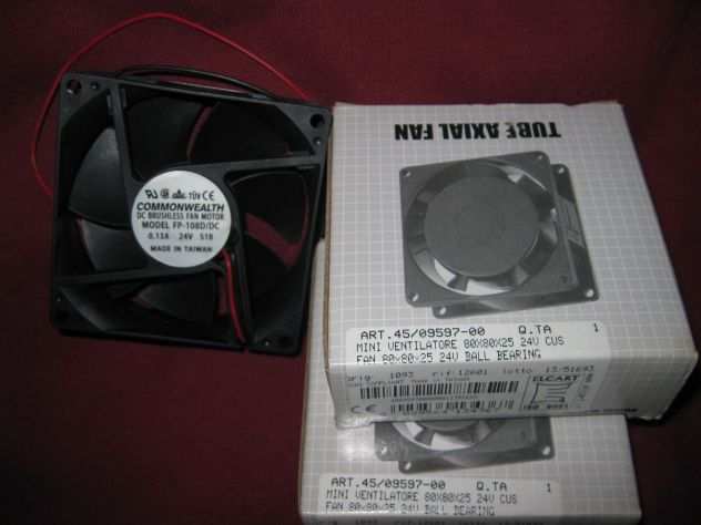 DUE Mini Ventilatore ELCART 24 Volt Vcc art. 4509597