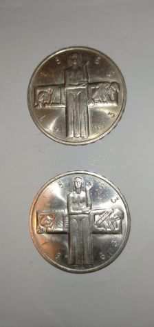 Due monete in argento Svizzera commemorative