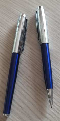 Due Penne nuove, stilografica con ricambio di cartuccia e lrsquoaltra penna biro