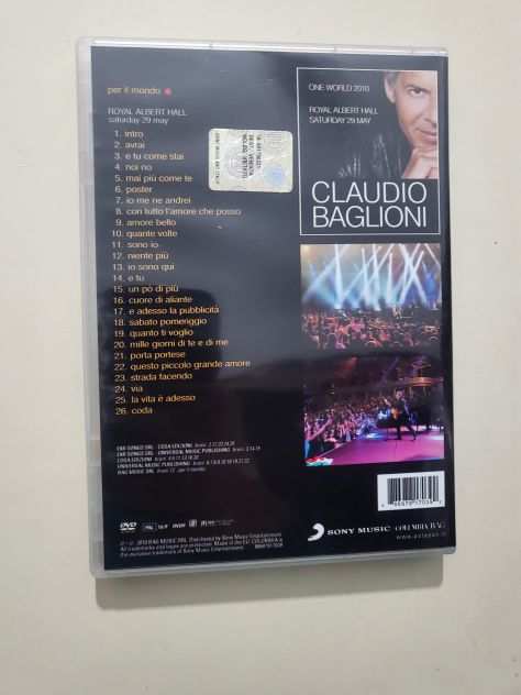 Dvd Claudio Baglioni - per il mondo (World tour 2010)