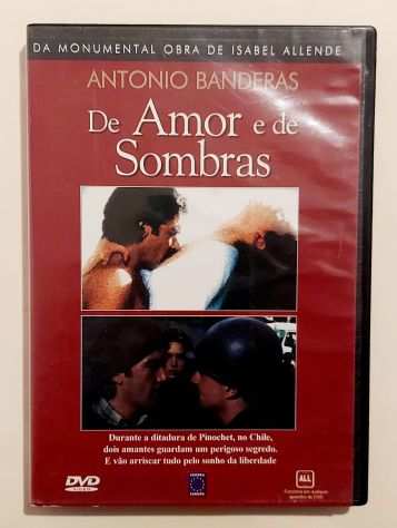 DVD De amor e de sombras com Antonio Banderas Produccedilatildeo Editora Europa, 1993