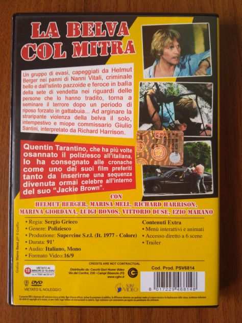 DVD La Belva Col Mitra - Helmut Berger Sergio Grieco 1977