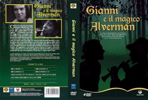 DVD SET-BOX quotGIANNI E IL MAGICO ALVERMANquot 1965 4 DVD 16 EP ITALIANO