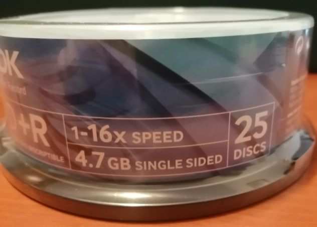 DVDR della TDK da 4.7GB - Speed 16X - Pacco da 25 pezzi NUOVO SIGILLATO