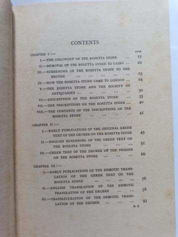 E. A. Wallis Budge - The Rosetta Stone in British Museum, and the decipherment of Egyptian hieroglyphs - 1929