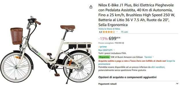 E-bike Nilox J1 Plus