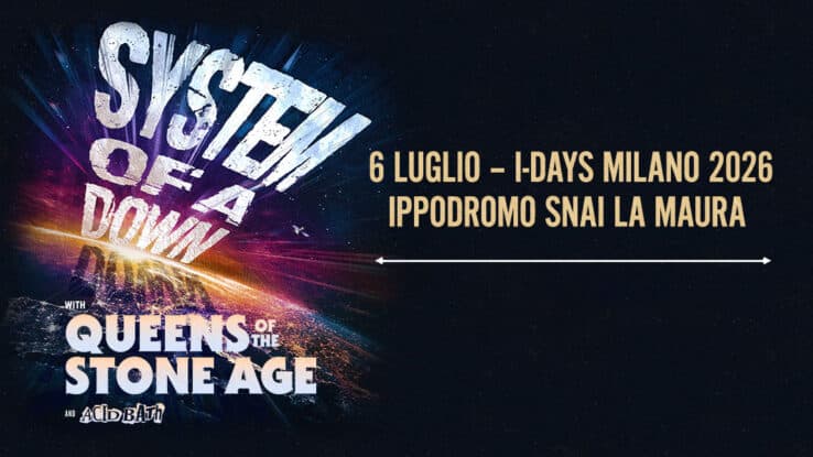 4 biglietti GOLD CIRCLE concerto SYSTEM OF A DOWN Milano 6.07.2026