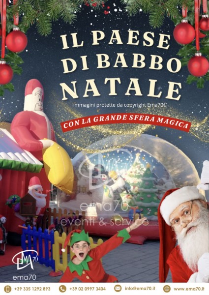LA CASA DI BABBO NATALE - SFILATA E ANIMAZIONE SUI TRAMPOLI – ANIMARE E INCENTIVARE LO SHOPING NATALIZIO IN UN UNICO SPETTACOLO – EVENTI AZIENDALI - EVENTI PRIVATI -EVENTI PUBBLICI