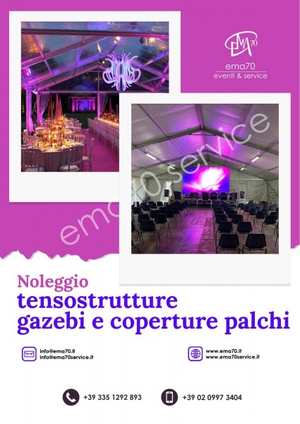 NOLEGGIO GAZEBI - PER EVENTI AZIENDALI - EVENTI PRIVATI - EVENTI PUBBLICI  -  CONVENTION MEETING - SFILATE DI MODA 