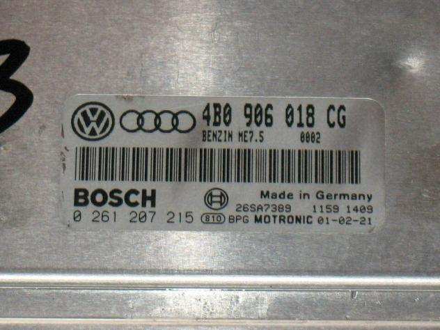 ECU AUDI VW PASSAT 1.8T 1.8 0261207215 ME7.5 4B0906018CG