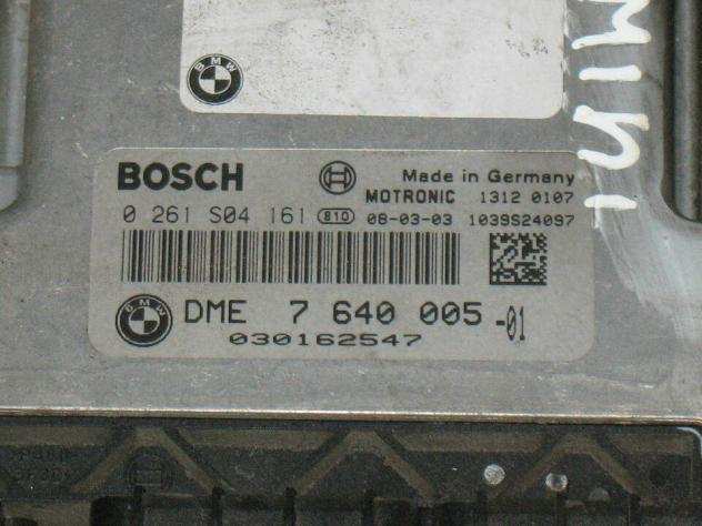 ECU BMW MINI COOPER 1.6 0261S04161 DME 7640005 MEV17.2.2