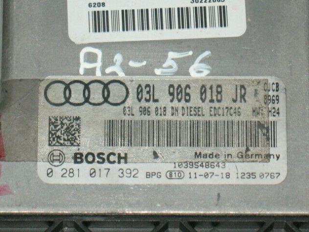 ECU CENTRALINA AUDI A4 A5 2.0 0281017392 03L906018JR EDC17C46