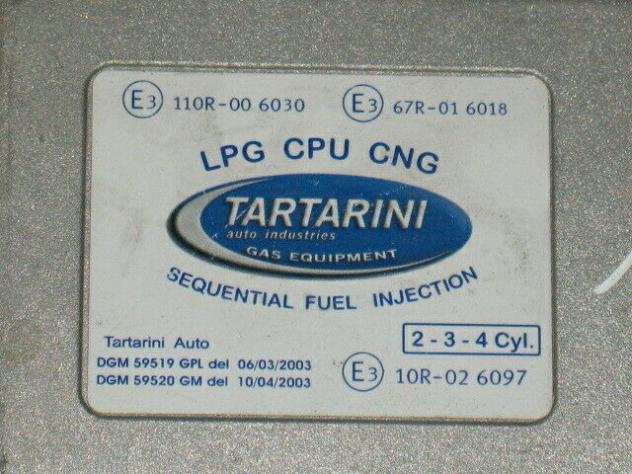 Ecu centralina lpg cpu cng tartarini gas dgm59519gpl dgm59520gm