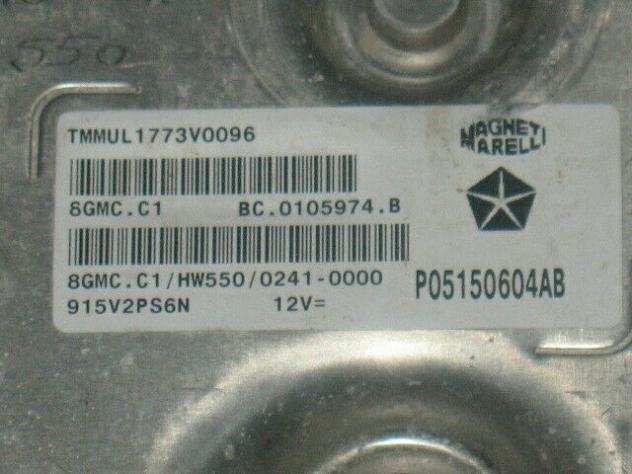 ECU CENTRALINA MOTORE 8GMC.C1 HW550 P05150604AB 5150604AB
