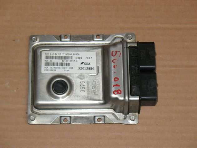 ECU CENTRALINA MOTORE FIAT 500 1.2 52013980 9GF.T6 HW003 4E04-U18