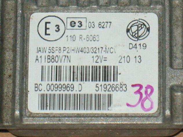 ECU FIAT PUNTO EVO IAW 5SF.P2 HW403 51926683 IAW5SF.P2