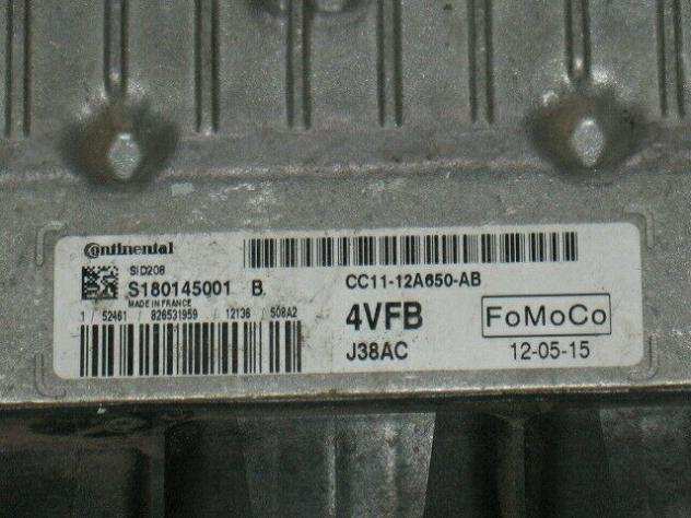 ECU FORD TRANSIT 2.2 SID208 S180145001B CC11-12A650-AB 4VFB