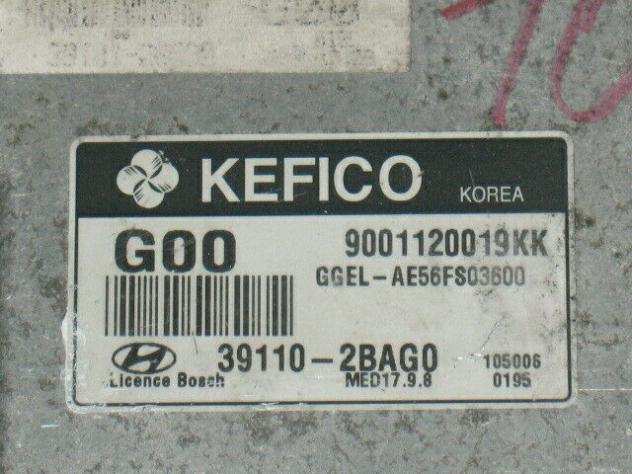 ECU HYUNDAI IX35 1.6 39110-2BAG0 9001120019KK MED17.9.8