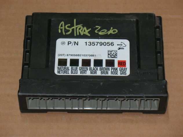 ECU MODULO COMFORT OPEL ASTRA J BLUE GREEN BLACK PINK GRAY RED 13579056