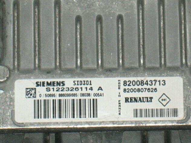 ECU RENAULT1.5 DCI S122326114A SID301 8200843713 8200807626