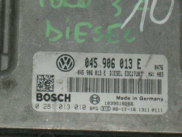 ECU SKODA VW POLO 1.4 0281013010 045906013E EDC17U01H03 HW03